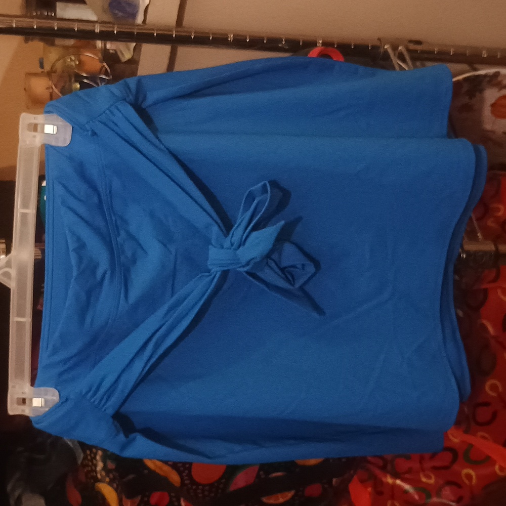 Lands' End Women XL Blue Swim Cover Skirt Swimwear - Picture 3 of 13
